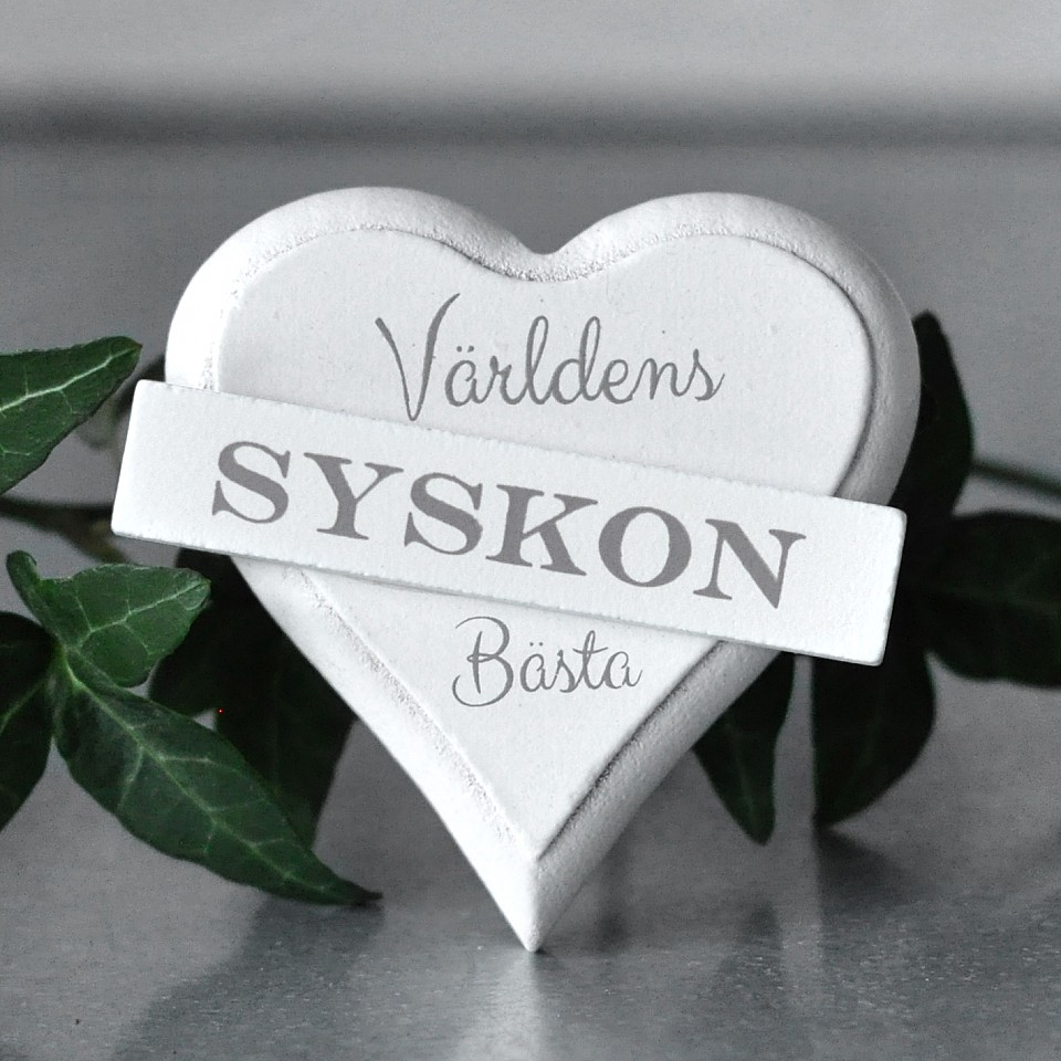 Magnet Heart Världens bästa Syskon